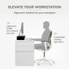 Anji Mountain Wooden Monitor Stand - Elegant Monitor Riser, Perfect Monitor Stand for Desk Organization, Durable Wood Construction monitor stands, Enhances Ergonomics and Workspace Efficiency,Black view 3