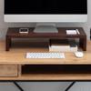 Anji Mountain Wooden Monitor Stand - Elegant Monitor Riser, Perfect Monitor Stand for Desk Organization, Durable Wood Construction monitor stands, Enhances Ergonomics and Workspace Efficiency,Walnut view 1