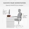 Anji Mountain Wooden Monitor Stand - Elegant Monitor Riser, Perfect Monitor Stand for Desk Organization, Durable Wood Construction monitor stands, Enhances Ergonomics and Workspace Efficiency,Walnut view 3