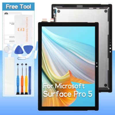 Screen Replacement for Microsoft Surface Pro 5 / Pro 6 1796 1807 1809 LP123WQ1 12.3" LCD Display Digitize Assembly Repair Part with Repair Kits