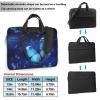 15.6 inch Laptop Tote Bag Men Women Blue Starry Butterfly Shoulder Laptop Sleeve Briefcase Messenger Computer Bag view 2