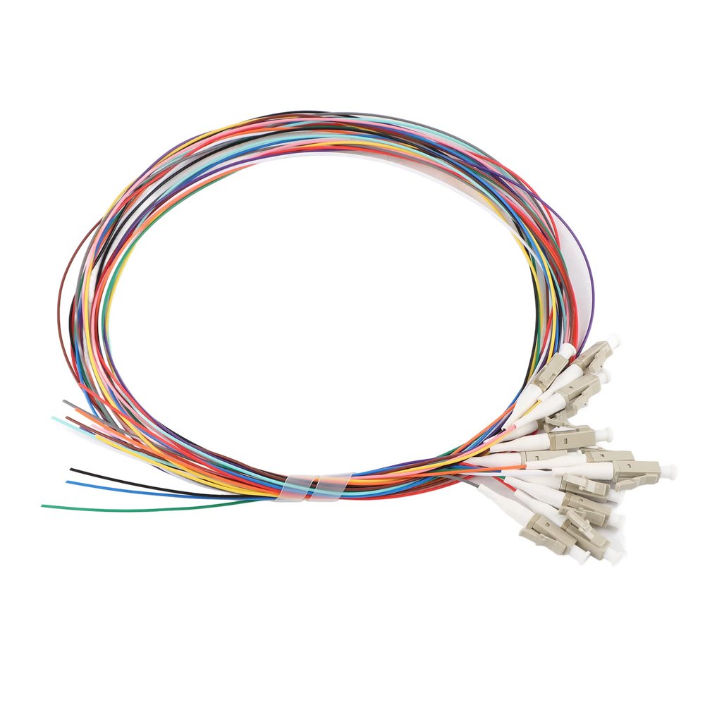 ANKROYU LC/UPC 62.5/125 Fiber Pigtail Cable, Multimode Pigtail, 12 Core Multimode Fiber for Networks