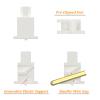 DUROCK Plate Mount Stabilizer V3, Innovative Pre-Clipped Stem for Minimum Wire Wobble 2U 6.25U 7U Keyboard Stabilizers (V3 Cream Gold 100% Kit) view 3