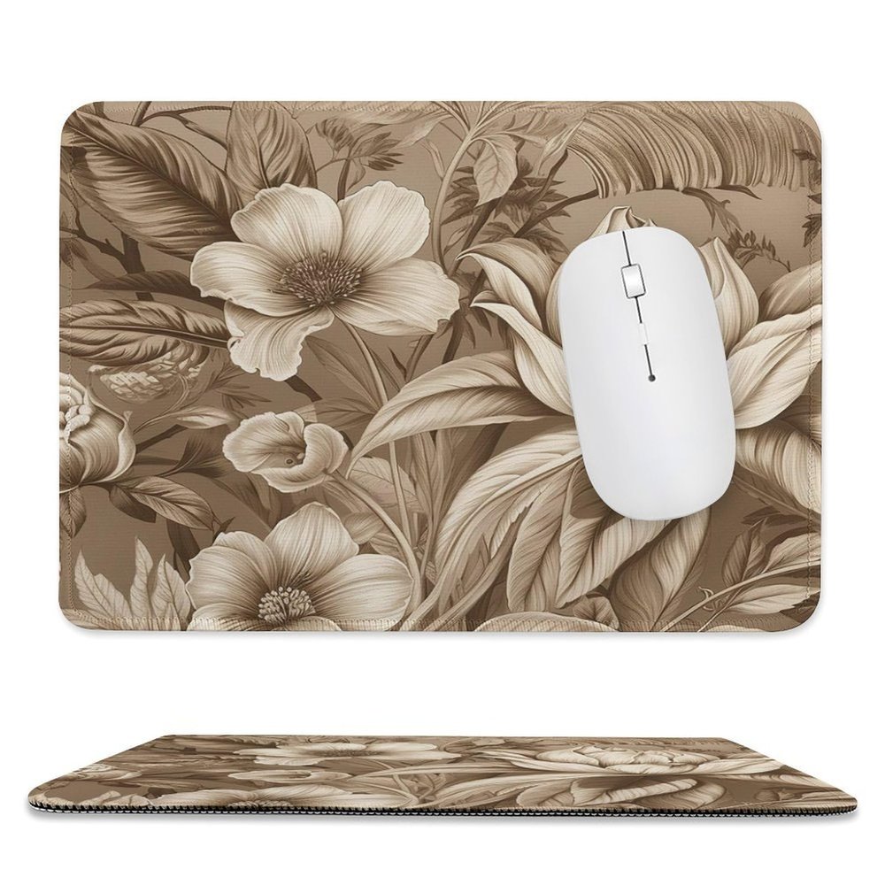 Mousepad 7.9"x9.4" Gaming Mousepads Non-Slip Mousemat Small Portable Mousepas Floral Pattern Wallpaper Mousepad for Laptop Office Home
