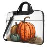 14 inch Laptop Tote Bag Men Women Pumpkin Shoulder Laptop Sleeve Briefcase Messenger Computer Bag view 1