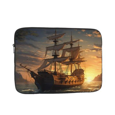 12 inch Laptop Sleeve Bag Fantasy pirate ship Laptop Bag Shockproof Computer Carrying Cover Slim Briefcase Handbag