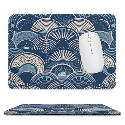 DJUETRUI Mousepad 7.9""x9.4"" Gaming Mousepads Non-Slip Mousemat Small Portable Mousepas White Graphics Mousepad for Laptop Office Home