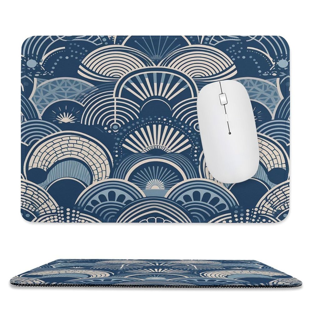 DJUETRUI Mousepad 7.9""x9.4"" Gaming Mousepads Non-Slip Mousemat Small Portable Mousepas White Graphics Mousepad for Laptop Office Home