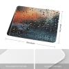 Mousepad 7.9"x9.4" Gaming Mousepads Non-Slip Mousemat Small Portable Mousepas Rain on Glass Mousepad for Laptop Office Home view 2