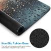 Mousepad 7.9"x9.4" Gaming Mousepads Non-Slip Mousemat Small Portable Mousepas Rain on Glass Mousepad for Laptop Office Home view 3