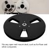 MUNEFE 1/4 7 Inch Empty Tape, Empty Tape Reel, Aluminum Alloy Openin Machine Part Opener Empty Plate for Recordin(Black) view 3