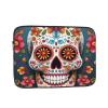 10 inch Laptop Sleeve Bag Colorful Sugar Skull Laptop Bag Shockproof Computer Carrying Cover Slim Briefcase Handbag view 1