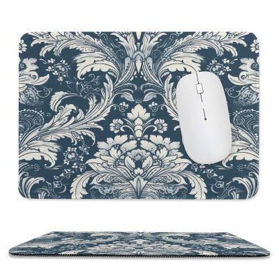 Mousepad 7.9"x9.4" Gaming Mousepads Non-Slip Mousemat Small Portable Mousepas White Pattern Mousepad for Laptop Office Home