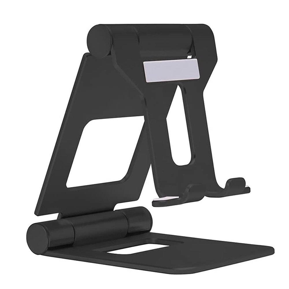 GMBYLBY Foldable Tablet Stand Portable Aluminum Holder for Tablet and Smartphones Multi-Angle Lazy Stand Adjustable Vertical Laptop, black
