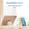 GMBYLBY Foldable Tablet Stand Portable Aluminum Holder for Tablet and Smartphones Multi-Angle Lazy Stand Adjustable Vertical Laptop, black view 3