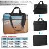 14 inch Laptop Tote Bag Men Women Beach footprints Shoulder Laptop Sleeve Briefcase Messenger Computer Bag view 2