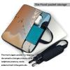 14 inch Laptop Tote Bag Men Women Beach footprints Shoulder Laptop Sleeve Briefcase Messenger Computer Bag view 3