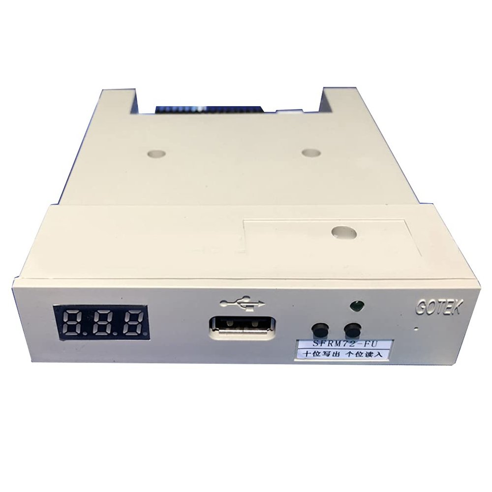 GMBYLBY USB Floppy Disk Reader Drive 3.5in External 720KB FDD Diskette Drive for Industrial Plug N for Play No for Extra USB Floppy Disk Reader Drive