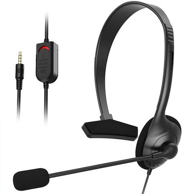GMBYLBY USB Headset with Microphone Single-Sided Computer Headphone Lightweight Call Center Headset for PC/Laptop/Computer Telephone Headsets for Office Phones with Microphone