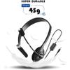GMBYLBY USB Headset with Microphone Single-Sided Computer Headphone Lightweight Call Center Headset for PC/Laptop/Computer Telephone Headsets for Office Phones with Microphone view 3