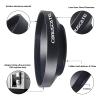 67mm Universal Metal Lens Hood,Wide Angle Lens Hood Compatible All 67mm Brands Camera Lens(and Easy to Install and Remove) 1pcs 67 mm Lens Cap view 2