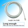 Extension Hose with Metal Ends, NIBP Cuff Connector, Compatible with T5 T6 T8 ipm 5 10 12 iMEC, 9.8ft Long (3m) view 2