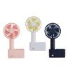 GMBYLBY USB Handheld Portable Fan Desktop Fan Portable Fan for Home Office Car Outdoor Travel 3 Speeds Blue White USB Desk Fan Quiet Small Quiet Electric Plug in Rechargeable White Blue view 4