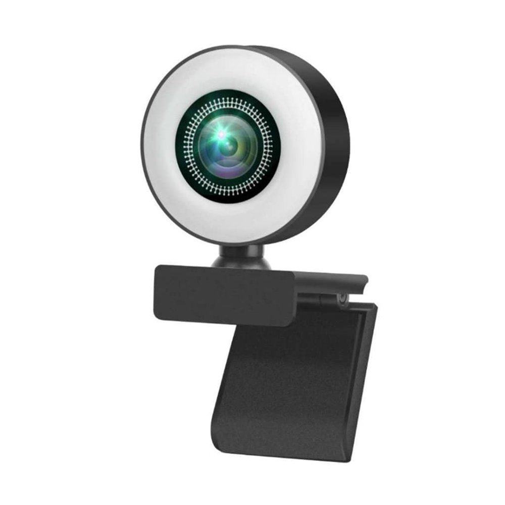 GMBYLBY 1080P/2K/720P Beauty Webcam USB Auto for Computer Camera Free Drive3 Gear Fill Light for Conferencing Streaming USB Cameras with Light for Computers Pc Laptop