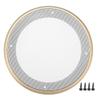 ACROPIX Universal 6.5" Car Speaker Grills Cover Mesh Round 6.5 Inch Audio Speaker Subwoofer Guard Protector Case with Mounting Screws Iron ABS Gold Tone White - Pack of 1 view 1