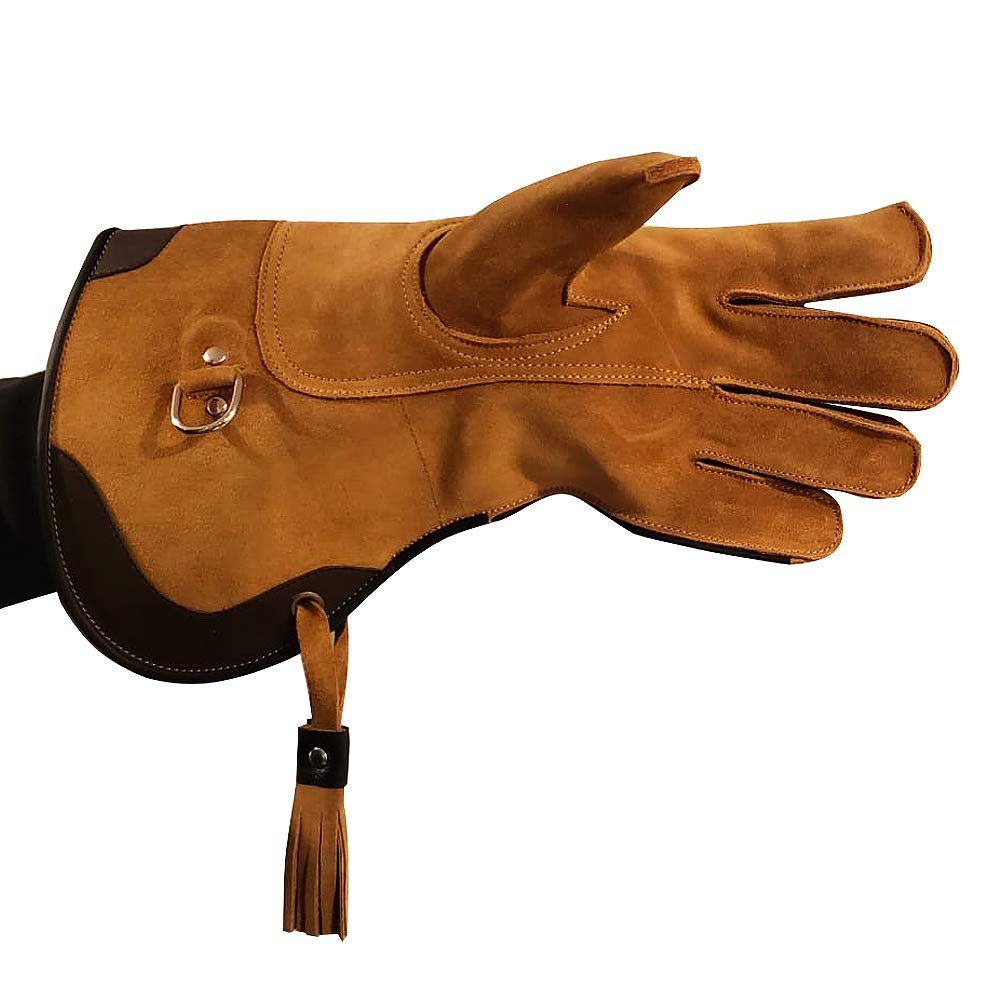 MEDENTRA Falconry Glove Suede Double Skinned Fleece Eagle Birds Hawk Raptor Animal Handling