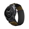 22 26mm Nylon Loop Strap fit for Garmin 5Plus 6 7 Easy Fit Wristband BeltReplaceable Watch Band Fenix7X/5X/5XPlus/6X/6XPro Bracelet(Black brown,26mm) view 1