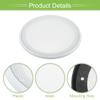 ACROPIX Universal 8" Car Speaker Grills Cover Mesh Round 8 Inch Audio Speaker Subwoofer Guard Protector Case with Mounting Screws Iron ABS White - Pack of 1 view 4