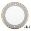 ACROPIX Universal 5" Car Speaker Grills Cover Mesh Round 5 Inch Audio Speaker Subwoofer Guard Protector Case with Mounting Screws Iron ABS Gold Tone White - Pack of 1 view 1