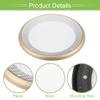 ACROPIX Universal 5" Car Speaker Grills Cover Mesh Round 5 Inch Audio Speaker Subwoofer Guard Protector Case with Mounting Screws Iron ABS Gold Tone White - Pack of 1 view 4