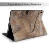 EMPYRI Wood Grain Printed Tablet Case for Ipad Air3 10.5""/Ipad Pro 10.5"", Pu Leather Non-Slip Tablet Cases Shockproof Stand Cover with Auto Sleep/Wake Cover view 2