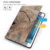 EMPYRI Wood Grain Printed Tablet Case for Ipad Air3 10.5""/Ipad Pro 10.5"", Pu Leather Non-Slip Tablet Cases Shockproof Stand Cover with Auto Sleep/Wake Cover view 3