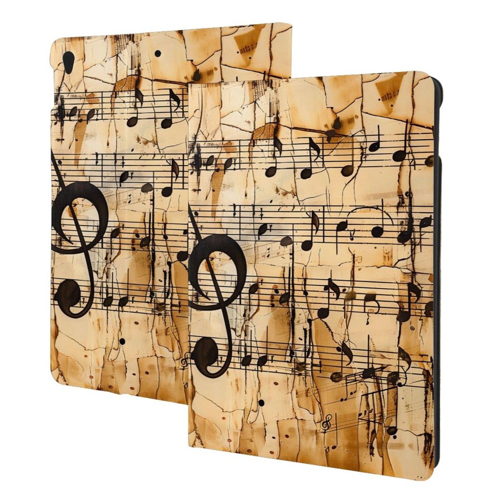 EMPYRI Music Note Print Printed Tablet Case for Ipad Air3 10.5""/Ipad Pro 10.5"", Pu Leather Non-Slip Tablet Cases Shockproof Stand Cover with Auto Sleep/Wake Cover