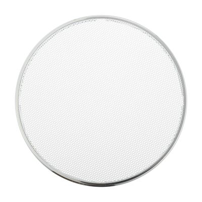 ACROPIX Universal 5" Car Speaker Grills Cover Mesh Round 5 Inch Audio Speaker Subwoofer Guard Protector Case Iron Plating Silver Tone White - Pack of 1