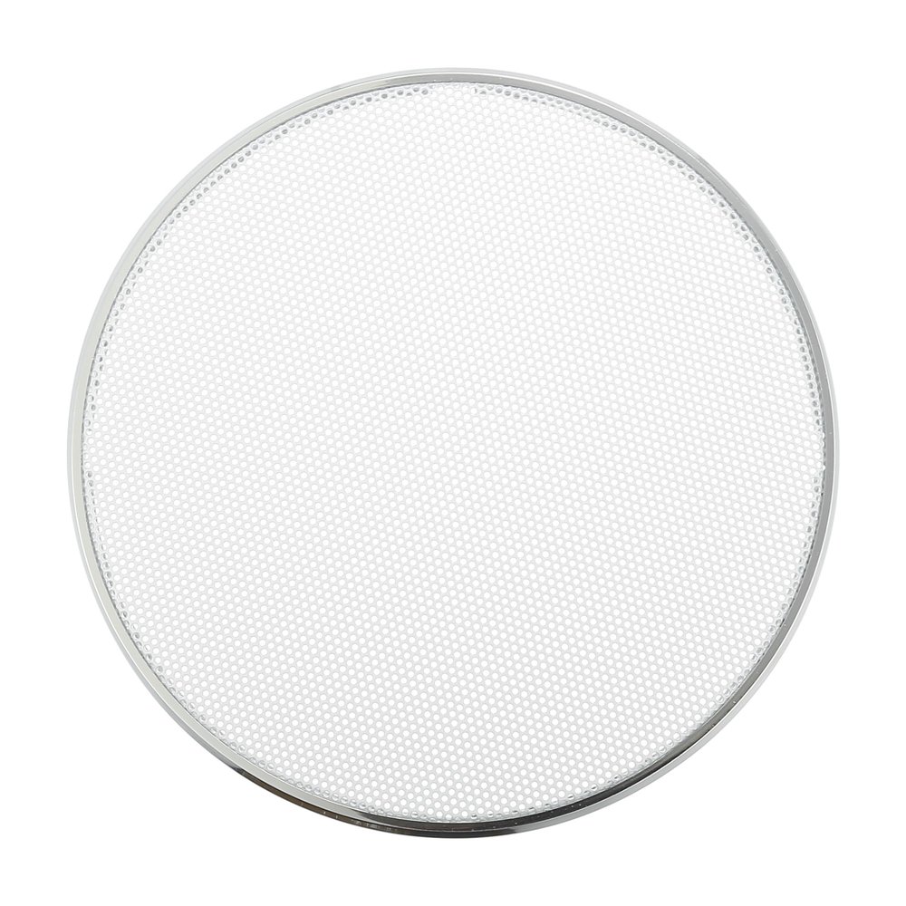 ACROPIX Universal 5" Car Speaker Grills Cover Mesh Round 5 Inch Audio Speaker Subwoofer Guard Protector Case Iron Plating Silver Tone White - Pack of 1