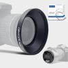 82mm Universal Metal Lens Hood,Wide Angle Lens Hood Compatible All 82mm Brands Camera Lens(and Easy to Install and Remove) 1pcs 82 mm Lens Cap view 1