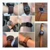 26 22mm Leather Silicone QuickFit Watch Band Straps Fit for Garmin Fenix 6 6X Pro 5 5X Plus 7 7X Epix 3HR Replacement Bracelet Belt(Brown,22mm Width) view 2