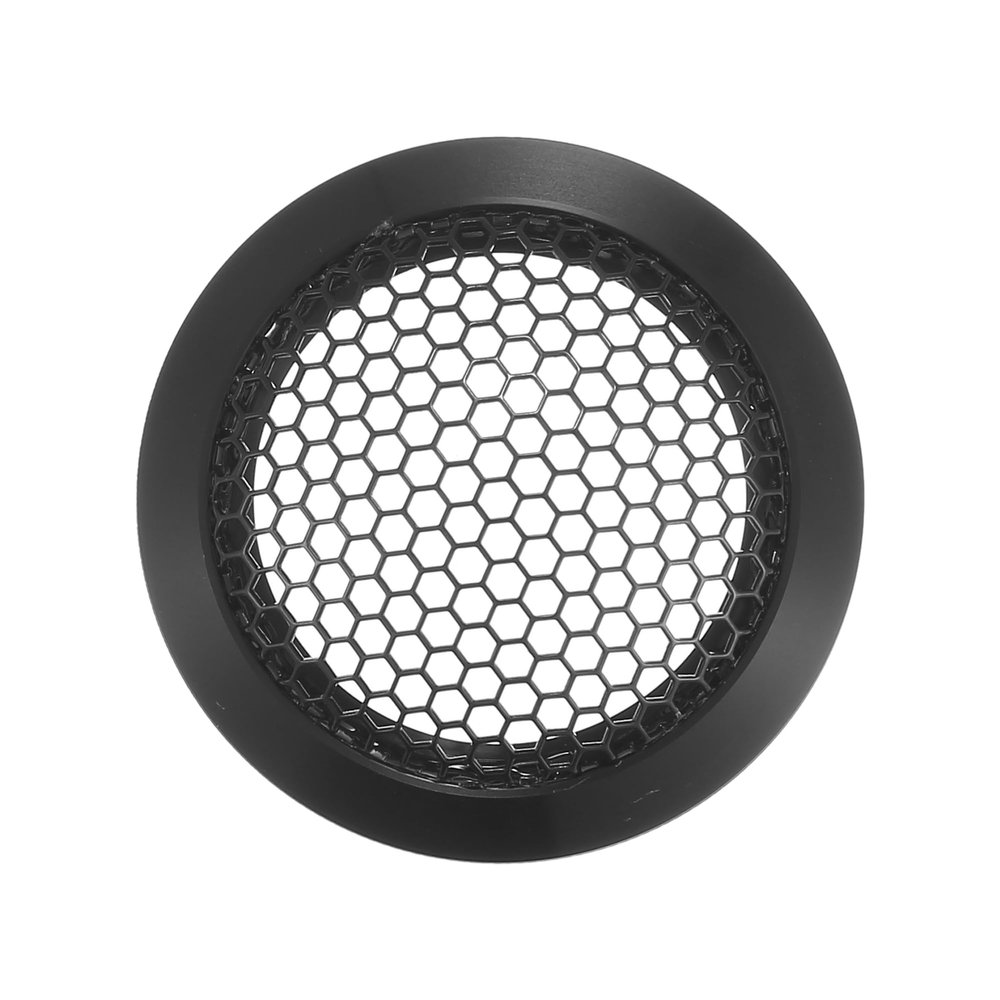 ACROPIX Universal 2" Car Speaker Grills Cover Mesh Round 2 Inch Audio Speaker Subwoofer Guard Protector Case Iron Aluminum Alloy Black - Pack of 1