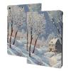 Winter Landscape Printed Tablet Case for Ipad 7th Generation 10.2", Pu Leather Non-Slip Tablet Cases Shockproof Stand Cover with Auto Sleep/Wake Cover view 1