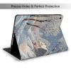 Winter Landscape Printed Tablet Case for Ipad 7th Generation 10.2", Pu Leather Non-Slip Tablet Cases Shockproof Stand Cover with Auto Sleep/Wake Cover view 2