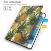 Exotic Tropical Pineapples Printed Tablet Case for Ipad 7th Generation 10.2", Pu Leather Non-Slip Tablet Cases Shockproof Stand Cover with Auto Sleep/Wake Cover view 3