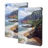 Kauai Hawaii Seashore Printed Tablet Case for Ipad 7th Generation 10.2", Pu Leather Non-Slip Tablet Cases Shockproof Stand Cover with Auto Sleep/Wake Cover view 1