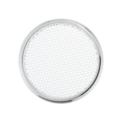 ACROPIX Universal 1" Car Speaker Grills Cover Mesh Round 1 Inch Audio Speaker Subwoofer Guard Protector Case Iron Plating Silver Tone White - Pack of 1