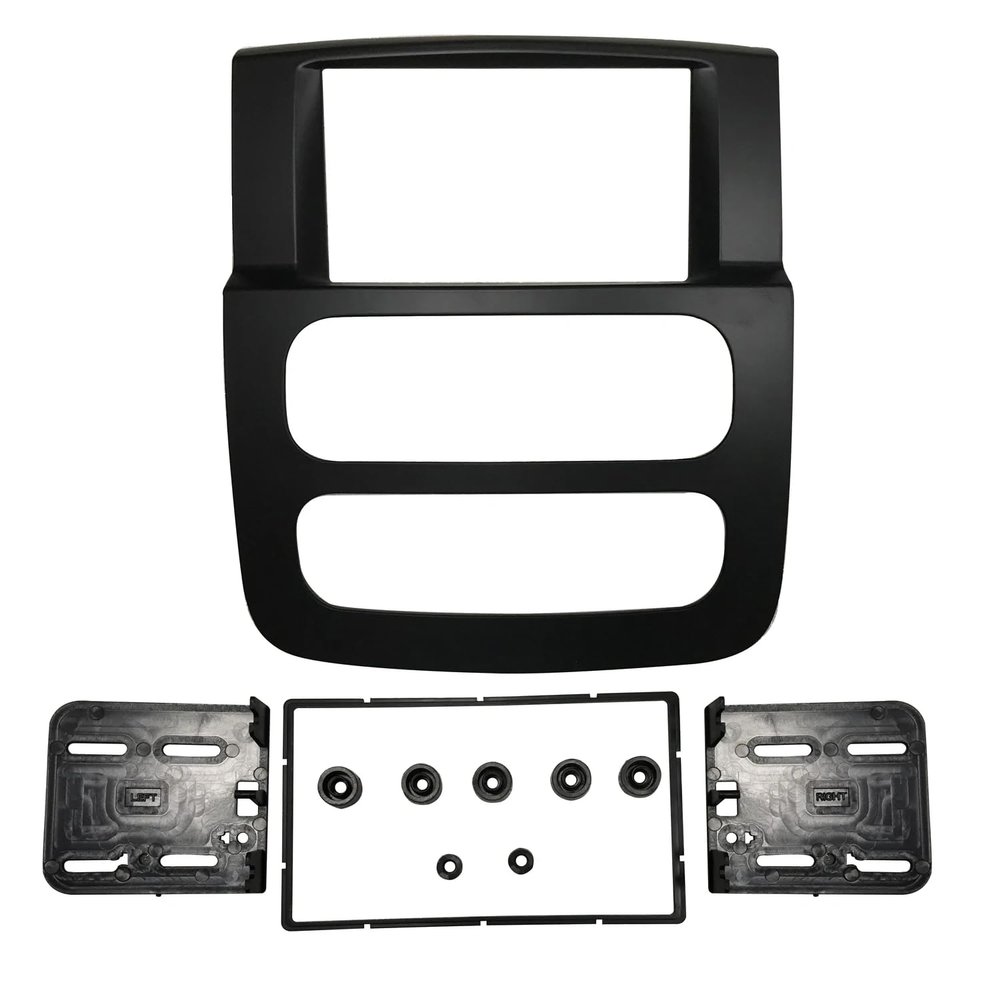 FRALHQFL Car Radio Fascia for Dodge Ram 1500 2500 3500 2002-2005 Stereo Panel Dash Mount Installation Trim Frame Dashboard Double Din