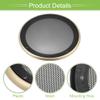ACROPIX Universal 8" Car Speaker Grills Cover Mesh Round 8 Inch Audio Speaker Subwoofer Guard Protector Case with Mounting Screws Iron ABS Gold Tone Black - Pack of 1 view 4