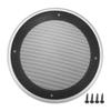 ACROPIX Universal 6.5" Car Speaker Grills Cover Mesh Round 6.5 Inch Audio Speaker Subwoofer Guard Protector Case with Mounting Screws Iron ABS Silver Tone Black - Pack of 1 view 1
